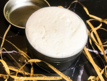 body butter made with shea butter and coconut oil
