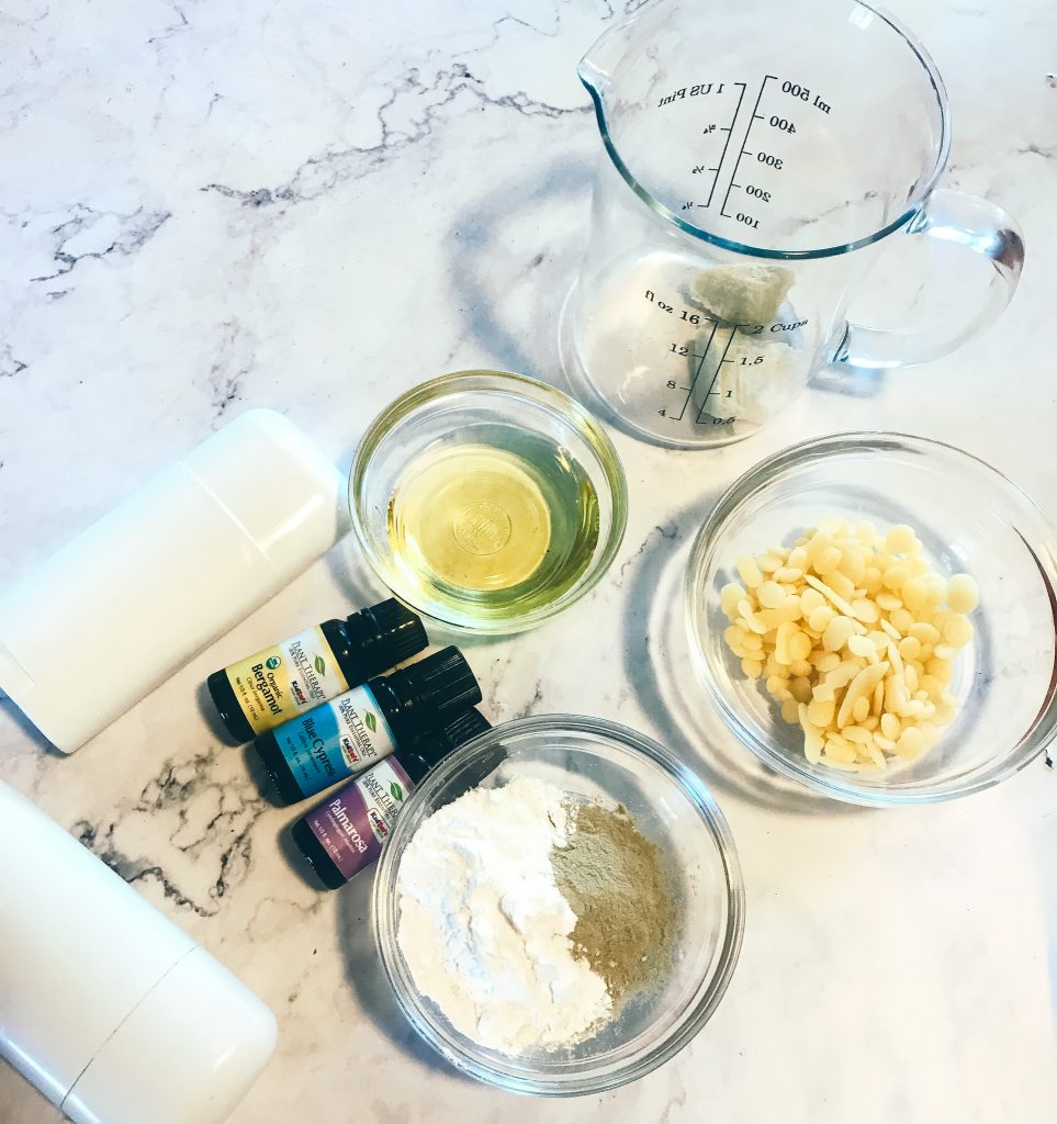 ingredients for homemade deodorant for armpit detox