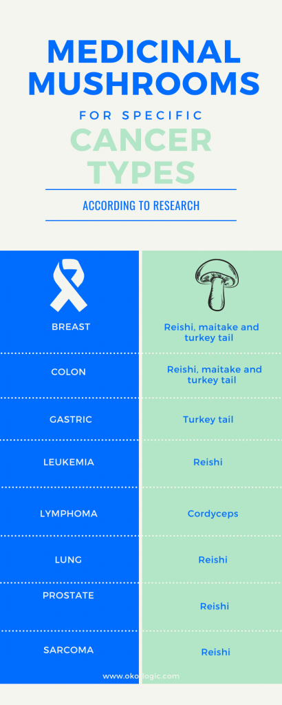 Medicinal Mushrooms for Cancer Types