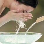 woman using diy facial cleansers
